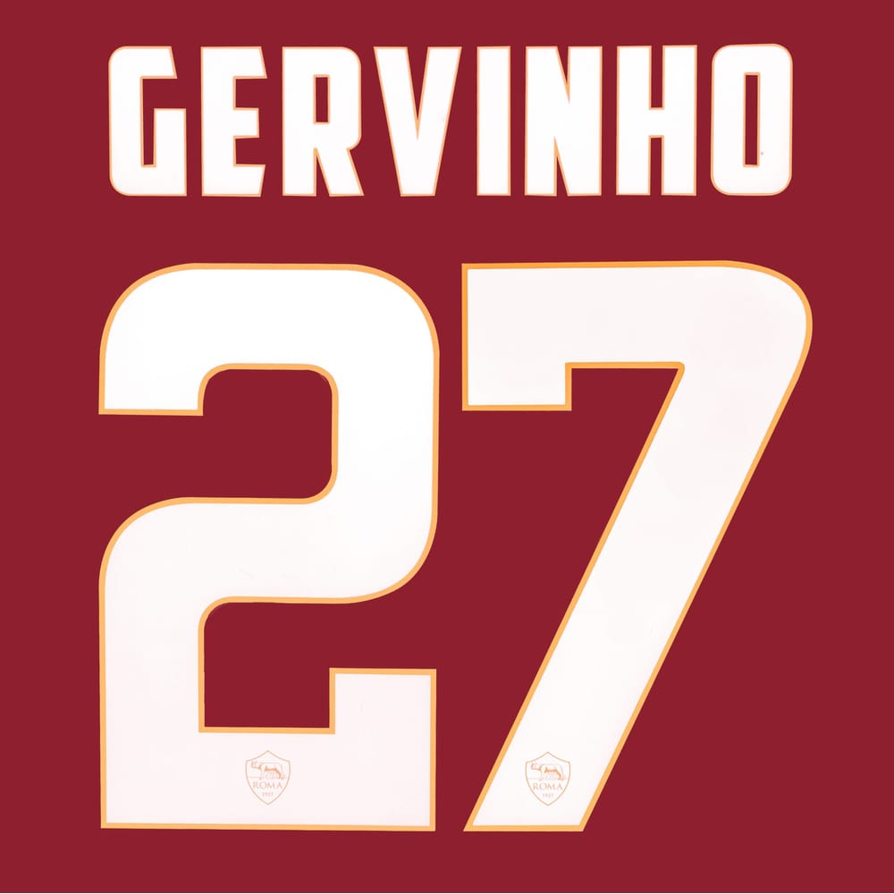 2014-15 Roma Home/Third Gervinho #27 Name Set