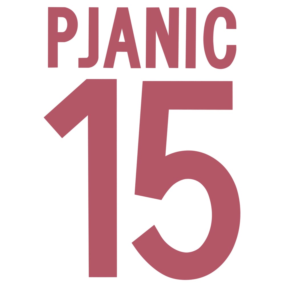 2012-13 Roma Away Pjanic #15 Name Set