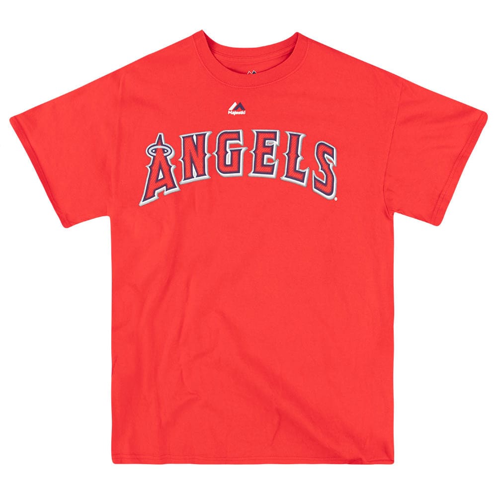 2014 LA Angels Trout #27 Majestic Tee L