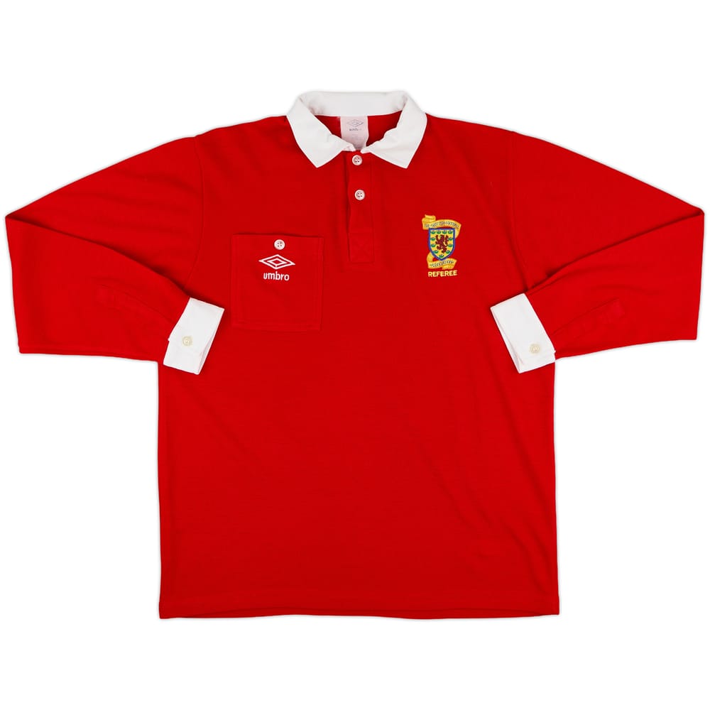 1992-94 Scotland Umbro Referee L/S Shirt - 9/10 - (L)