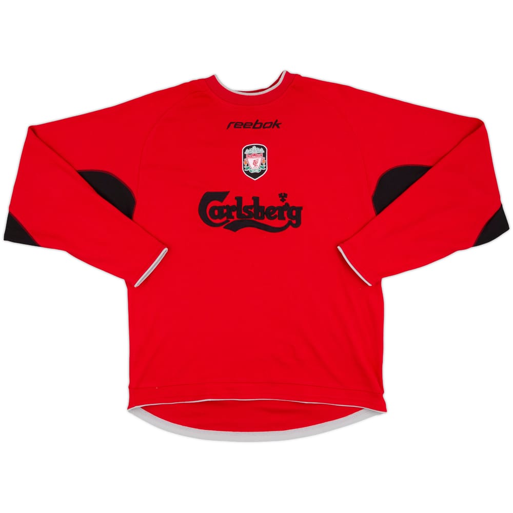 2002-03 Liverpool Reebok Sweat Top - 9/10 - (S)