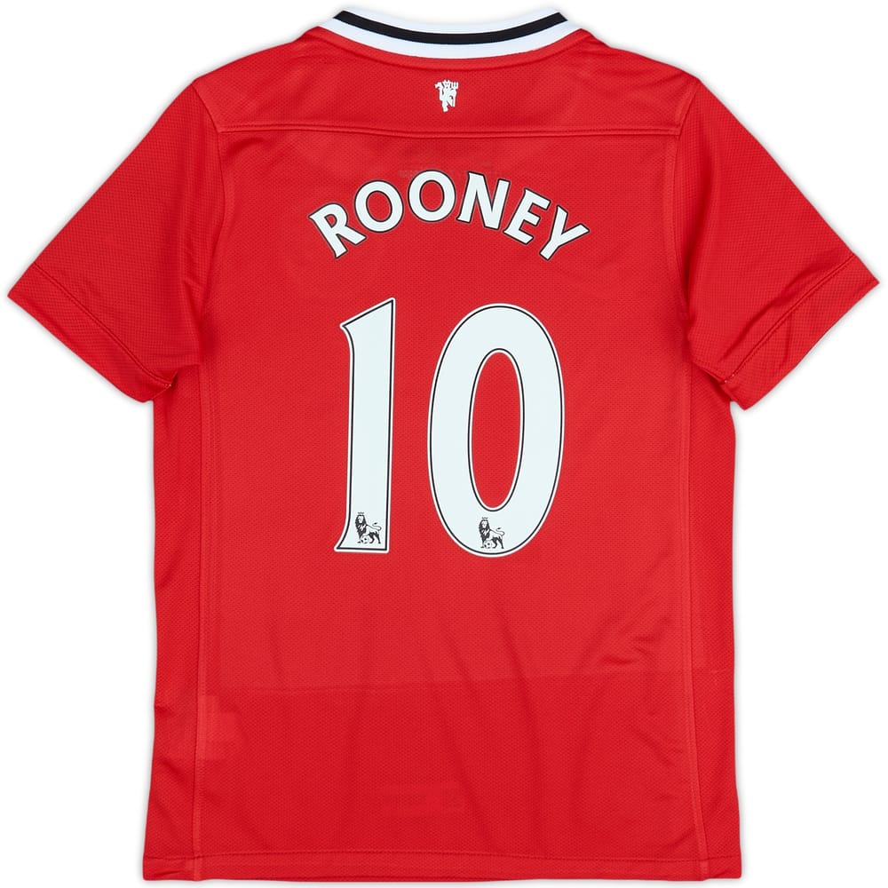2011-12 Manchester United Home Shirt Rooney #10 (S.Boys)