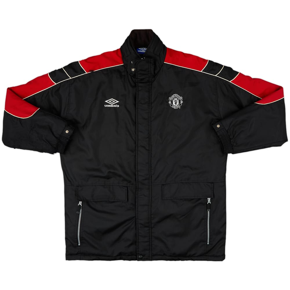 1999-00 Manchester United Umbro Padded Bench Coat - 7/10 - (L)