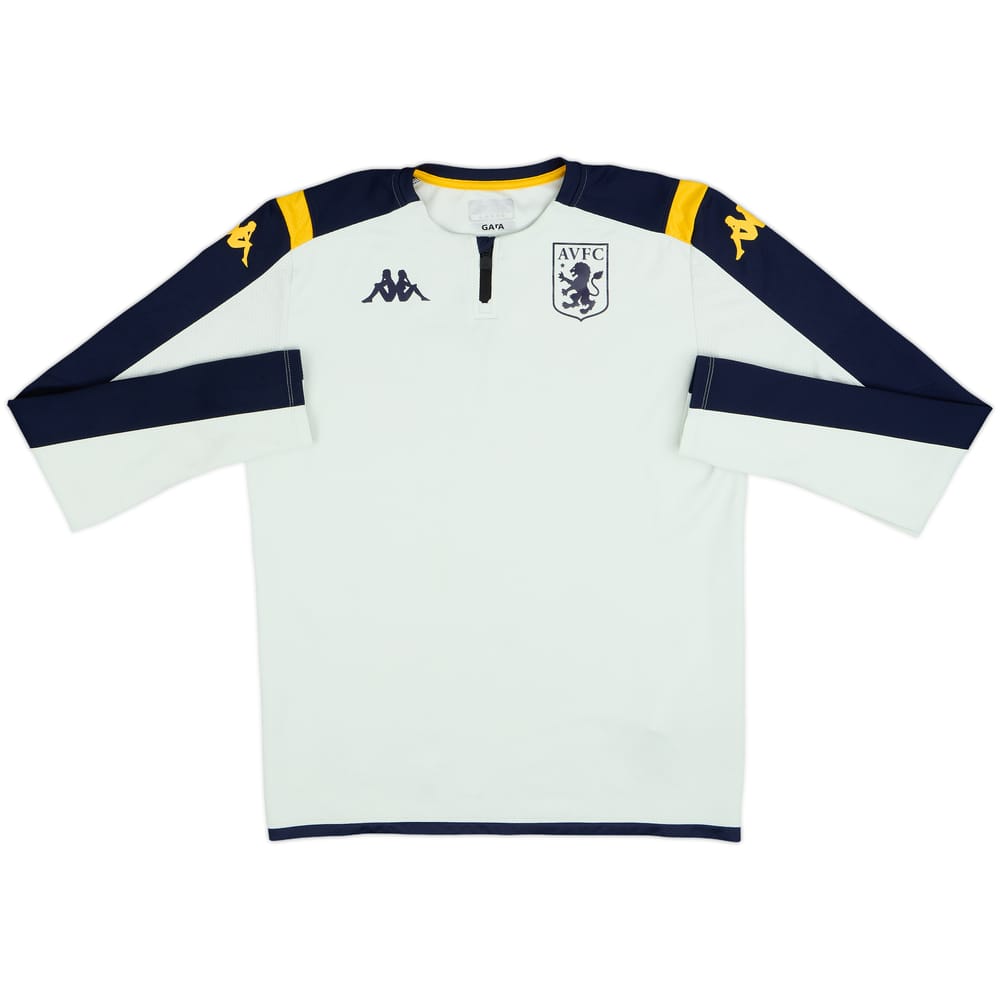 2019-20 Aston Villa Kappa 1/4 Zip Drill Top - 8/10 - (L)