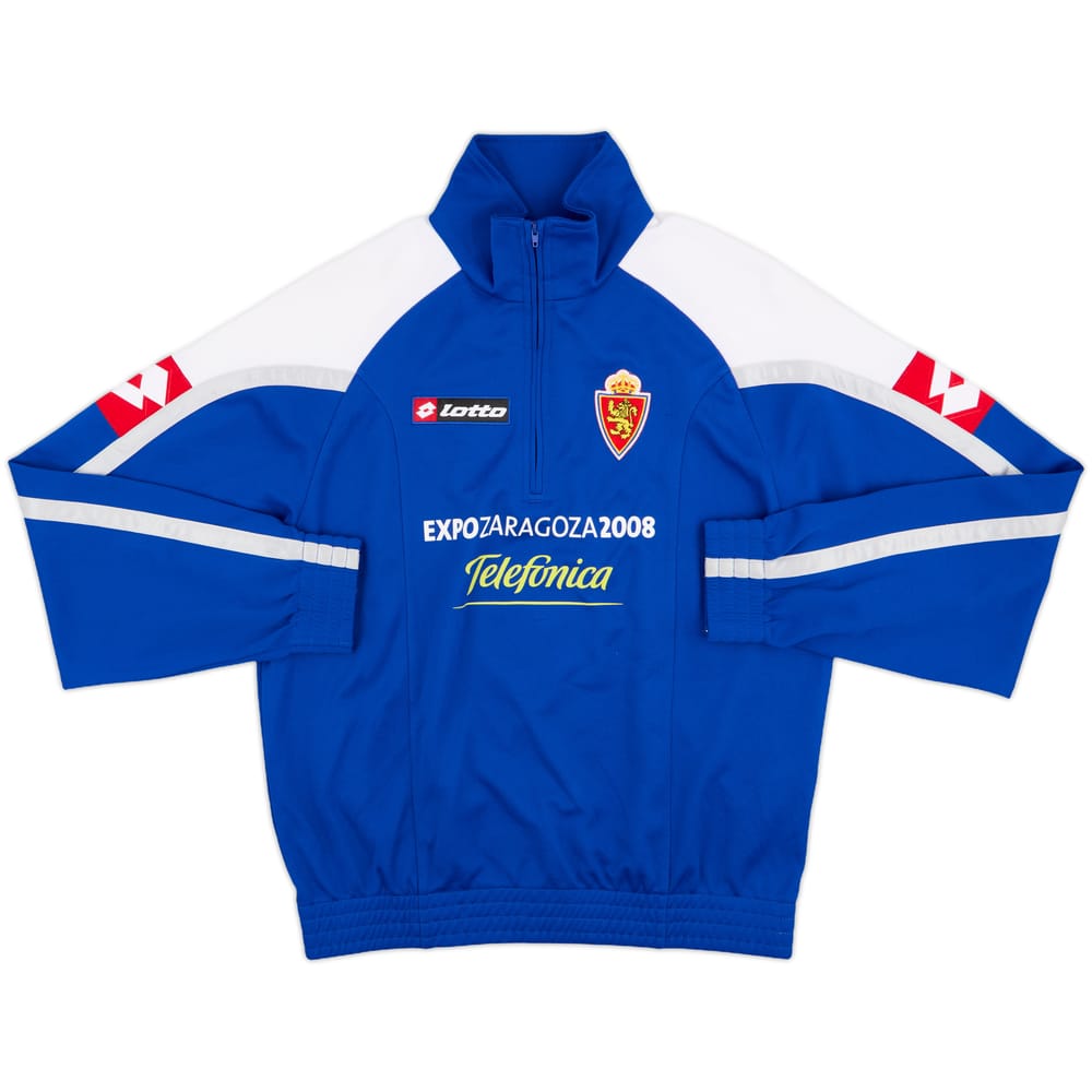 2007-08 Real Zaragoza 'Expo' Lotto 1/4 Zip Training Top - 8/10 - (M)