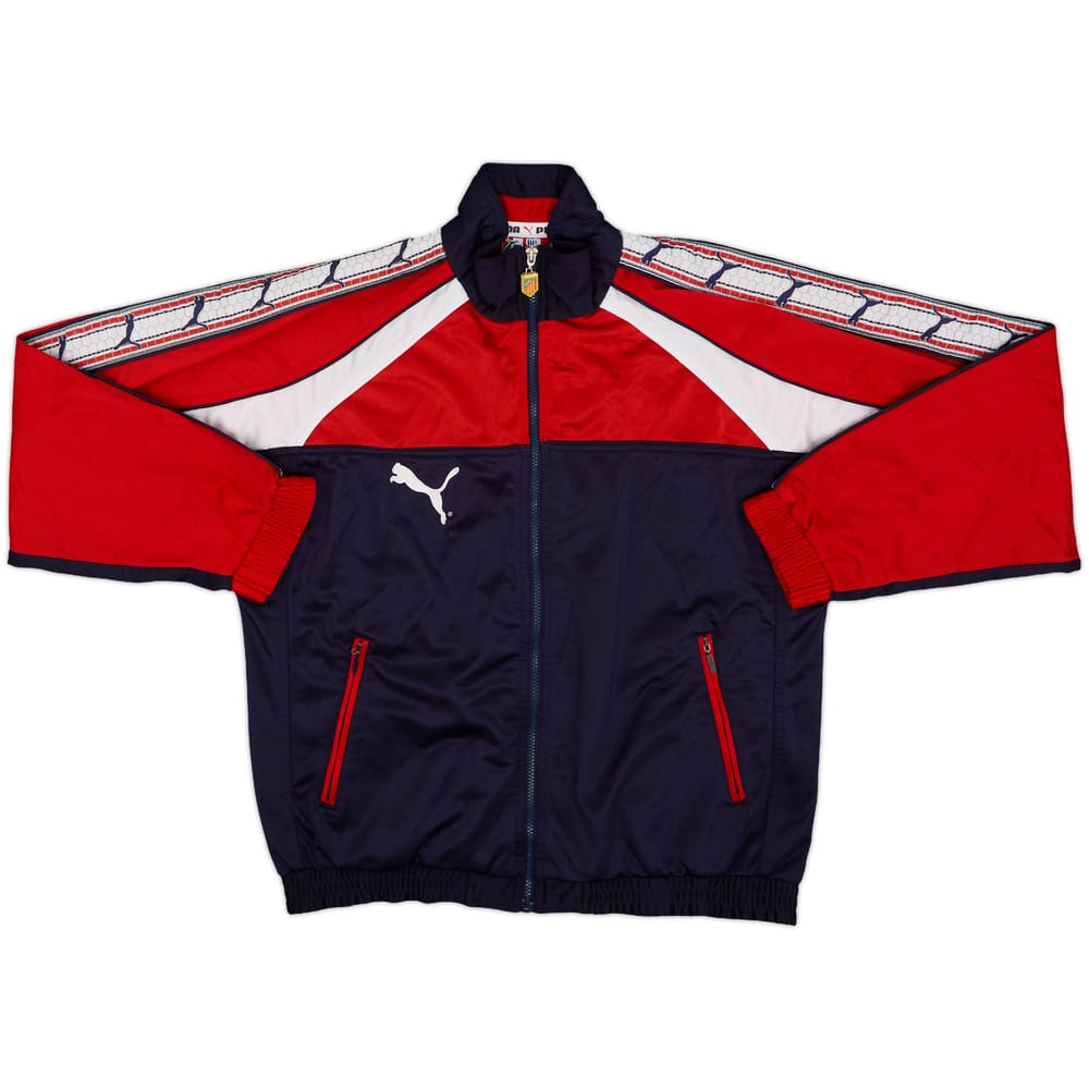 1996-98 Atletico Madrid Puma Track Jacket - 8/10 - (L)