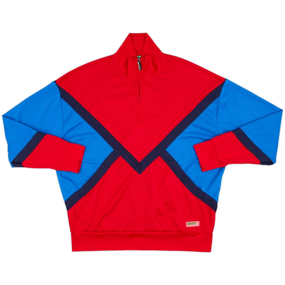 2018 United Colors of Benetton Template 1/4 Zip Track Jacket - 8/10 - (XXL)