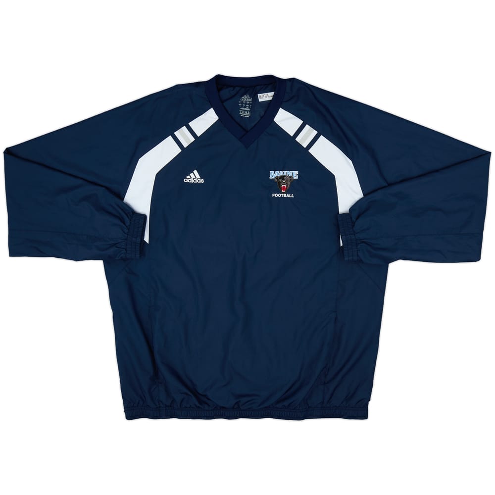 2009 Maine Black Bears adidas Pullover Windbreaker Jacket - 9/10 - (L)