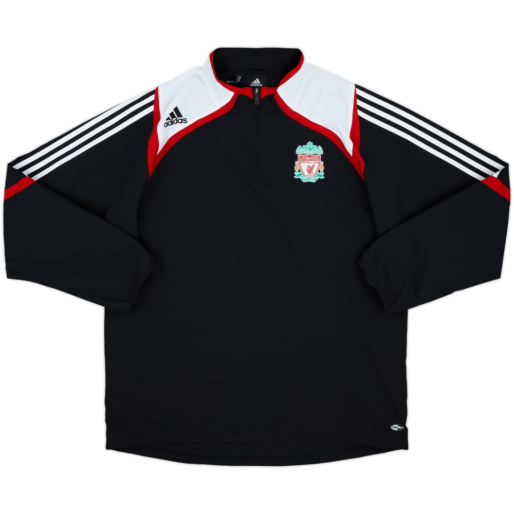 2007-08 Liverpool adidas 1/4 Zip Drill Top - 8/10 - (L)