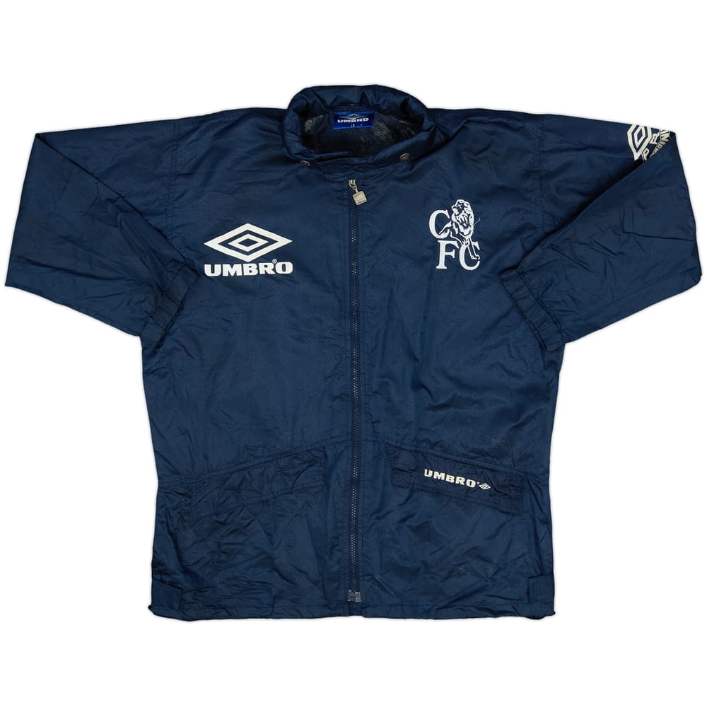 1994-95 Chelsea Umbro Hooded Rain Jacket - 8/10 - (L.Boys)