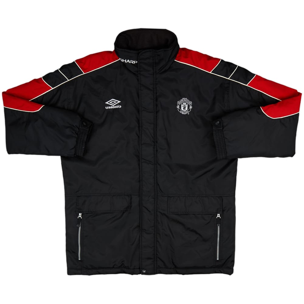 1999-00 Manchester United Umbro Padded Bench Coat - 9/10 - (L)