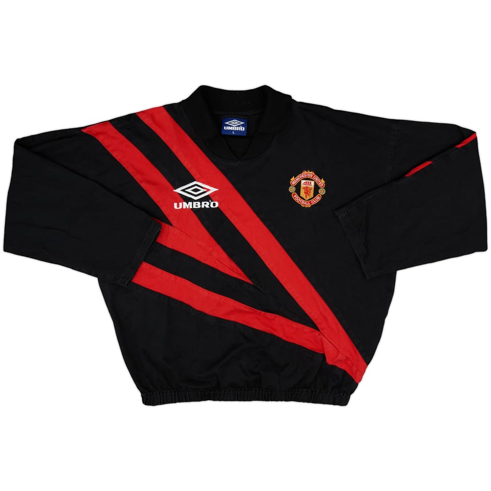 1992-93 Manchester United Umbro Drill Top - 8/10 - (L)
