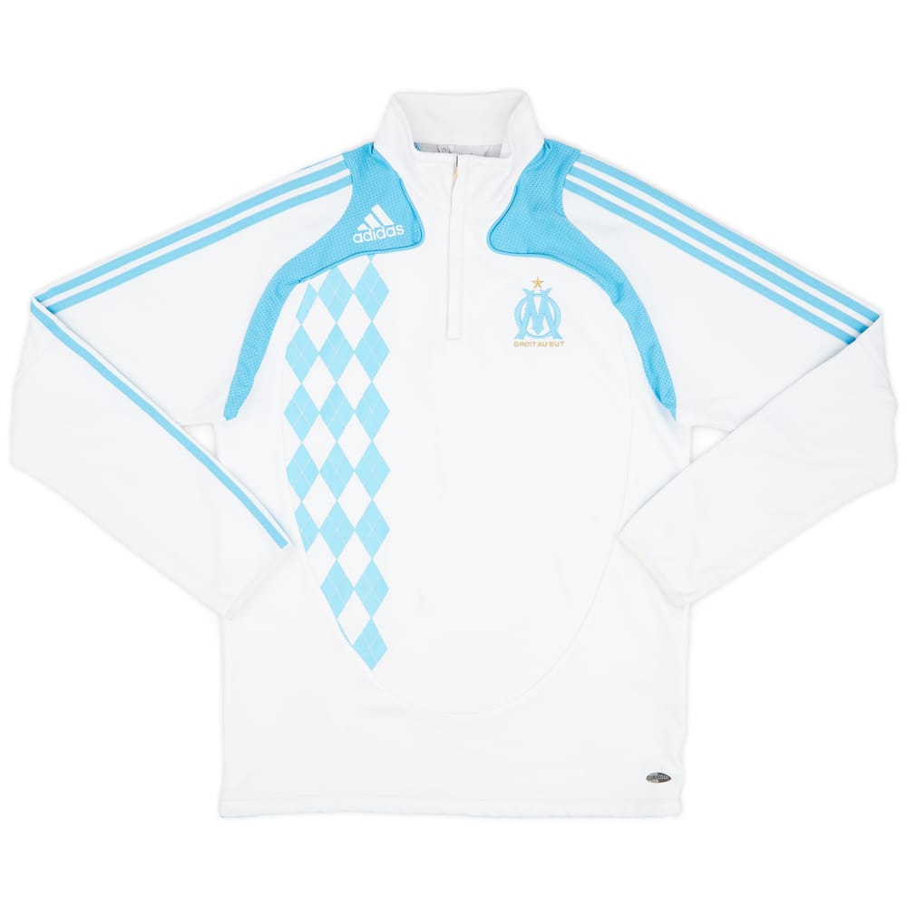 2008-09 Olympique Marseille adidas 1/4 Zip Drill Top - 7/10 - (L)