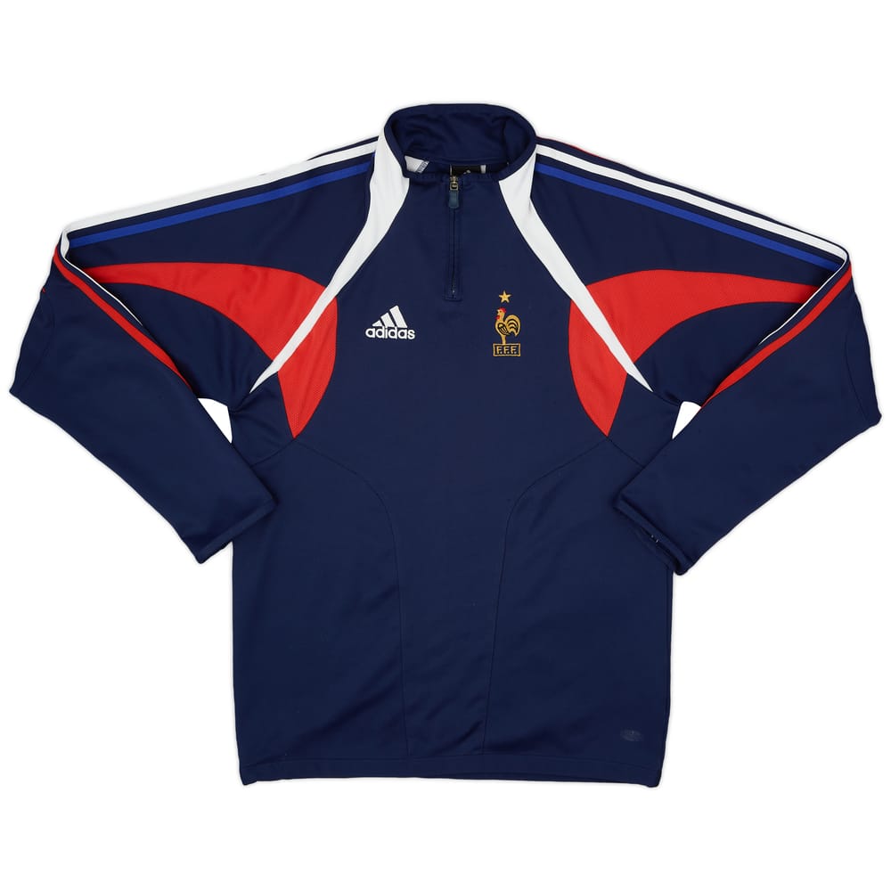 2004-06 France adidas 1/4 Zip Drill Top - 8/10 - (S)