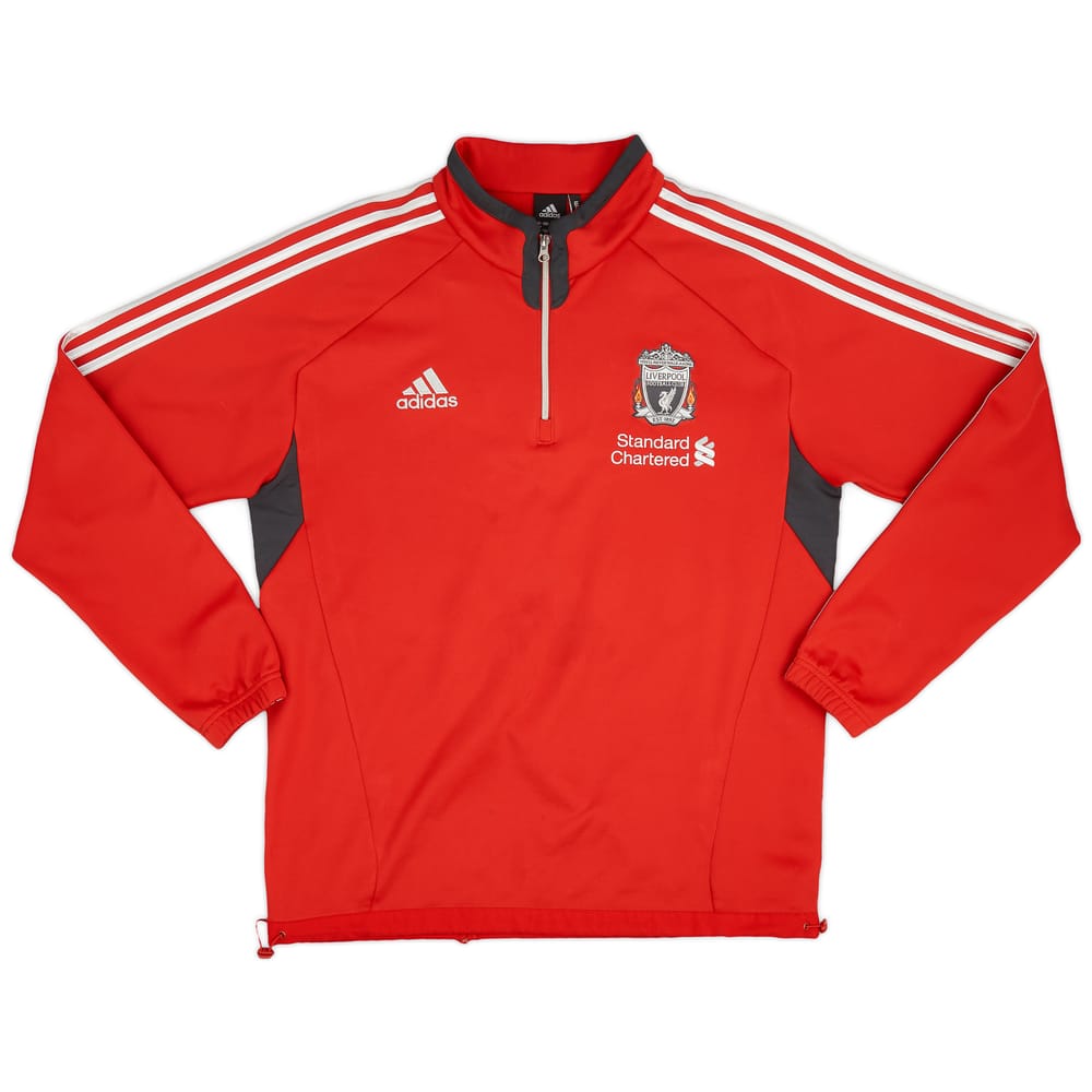 2011-12 Liverpool adidas 1/4 Zip Drill Top - 9/10 - (L)
