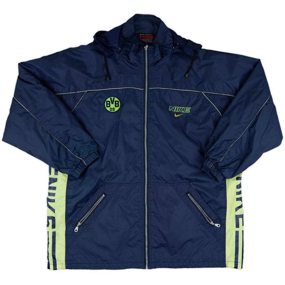 1995-96 Nike Template Padded Bench Coat (Borussia Dortmund) - 8/10 - (XXL)