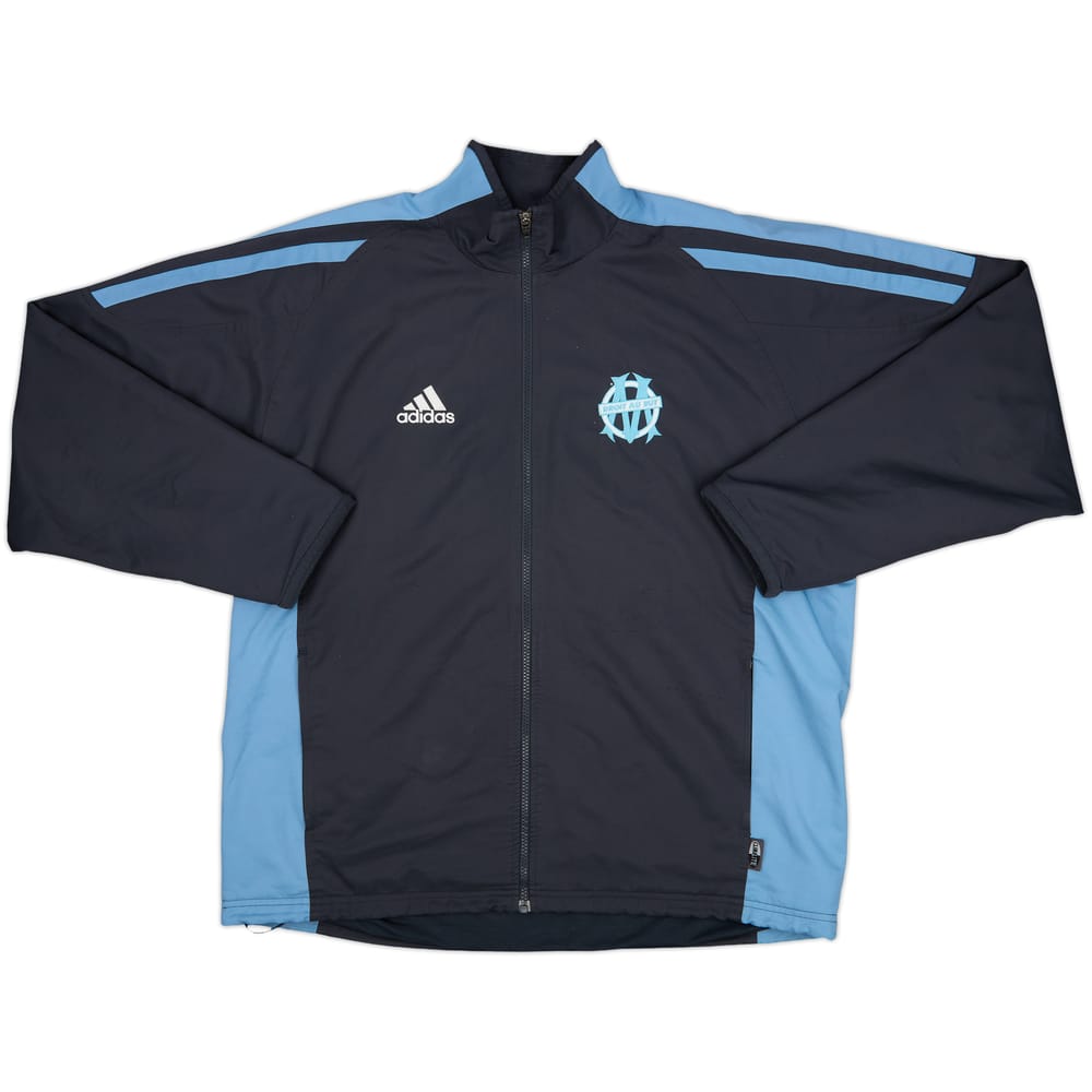 2001-02 Olympique Marseille adidas Track Jacket - 8/10 - (L)