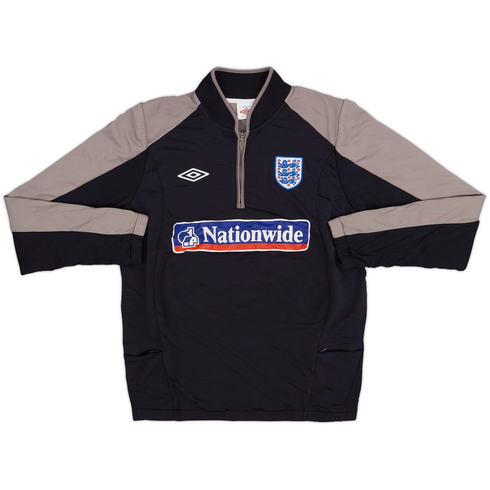 2010-11 England Umbro 1/4 Zip Drill Top - 7/10 - (L)