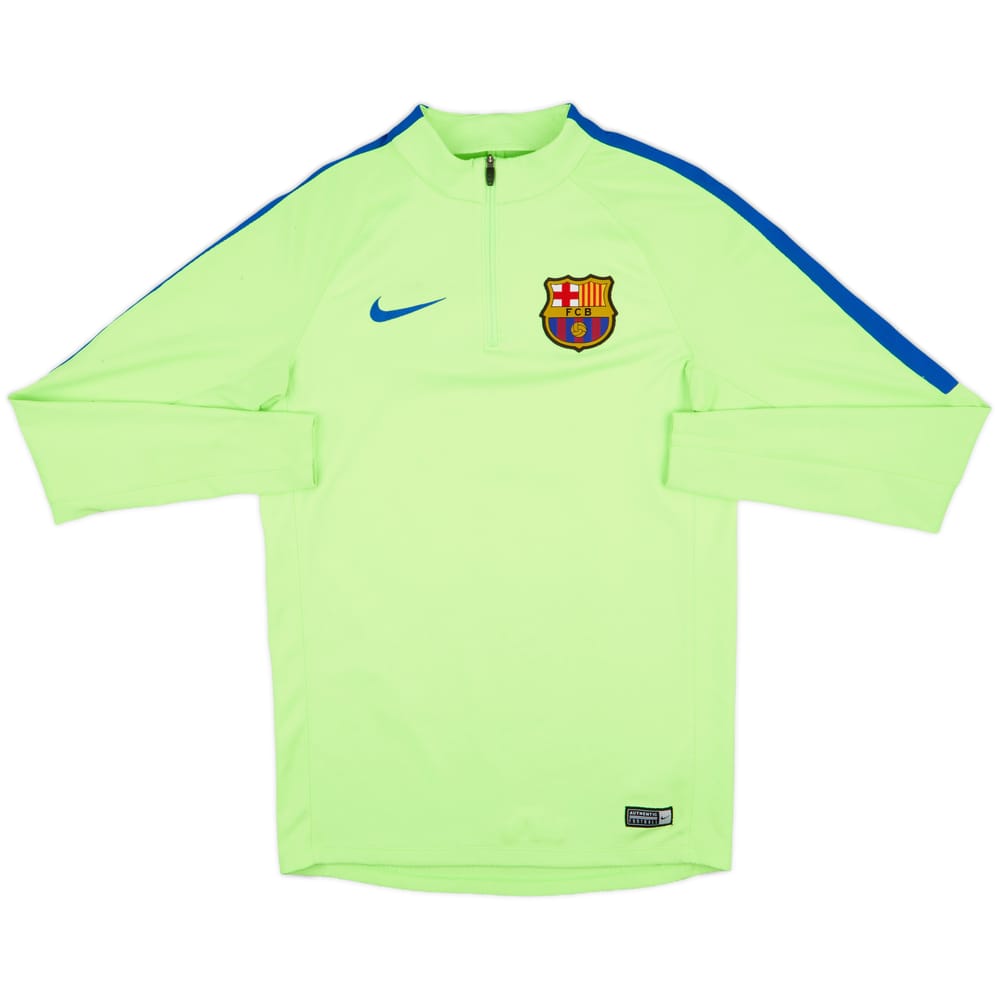 2017-18 Barcelona Nike 1/4 Zip Training Top - 7/10 - (S)