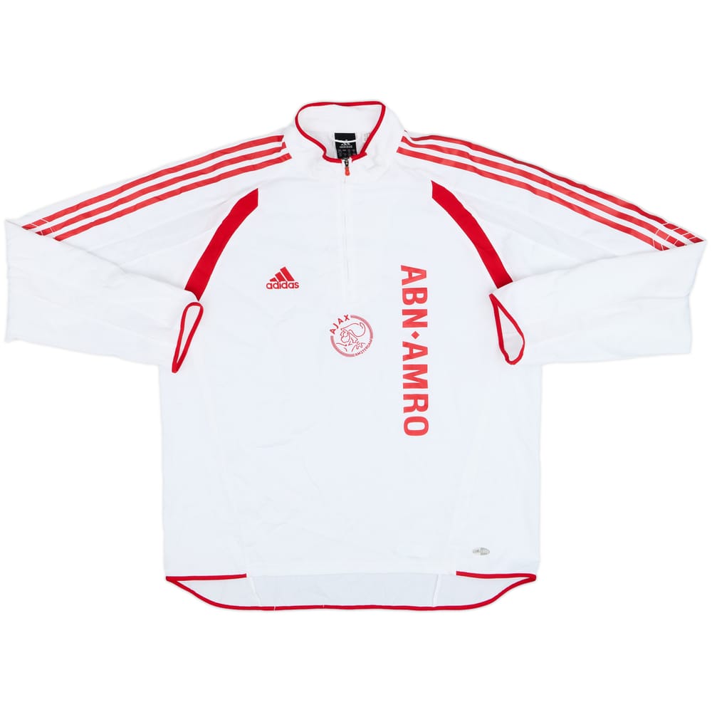 2005-06 Ajax adidas 1/4 Zip Sweat Top - 9/10 - (XL)