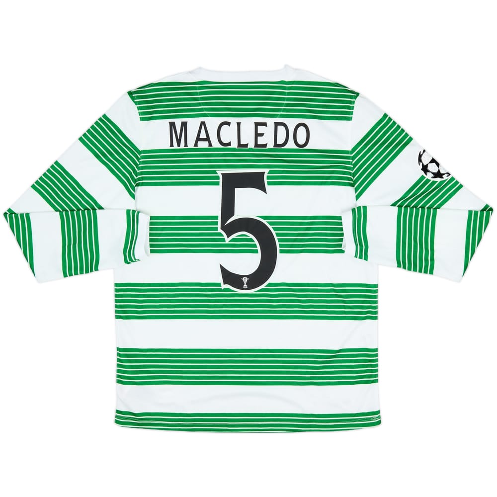 2013-15 Celtic Home L/S Shirt Macledo #5 (XL.Boys)