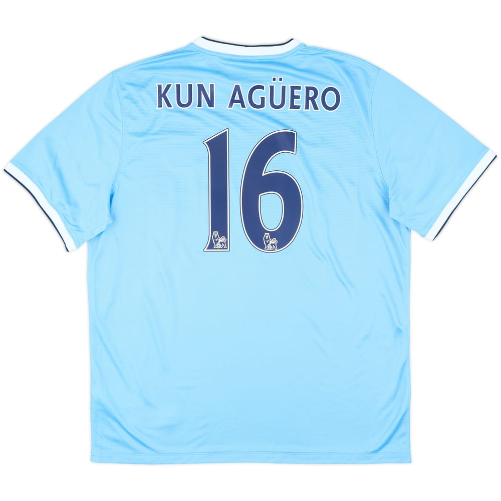 2013-14 Manchester City Home Shirt Kun Aguero #16 (XL)
