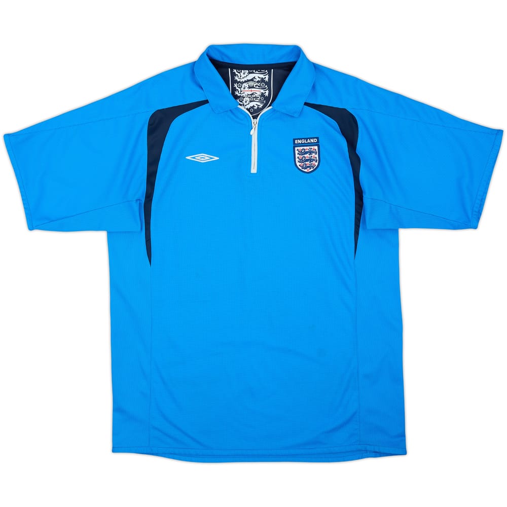 2006-07 England Umbro 1/4 Zip Polo Shirt - 7/10 - (L)