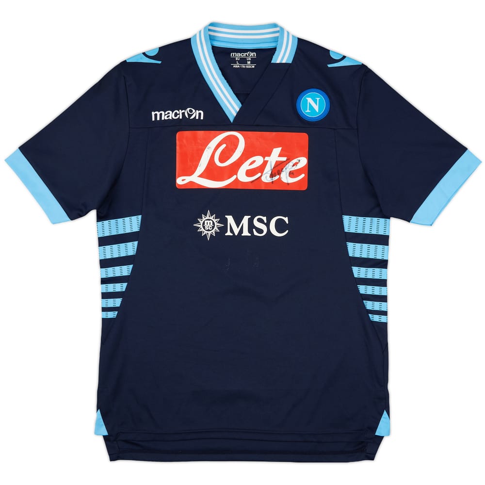 2012-13 Napoli Signed Away Shirt - 5/10 - (L)