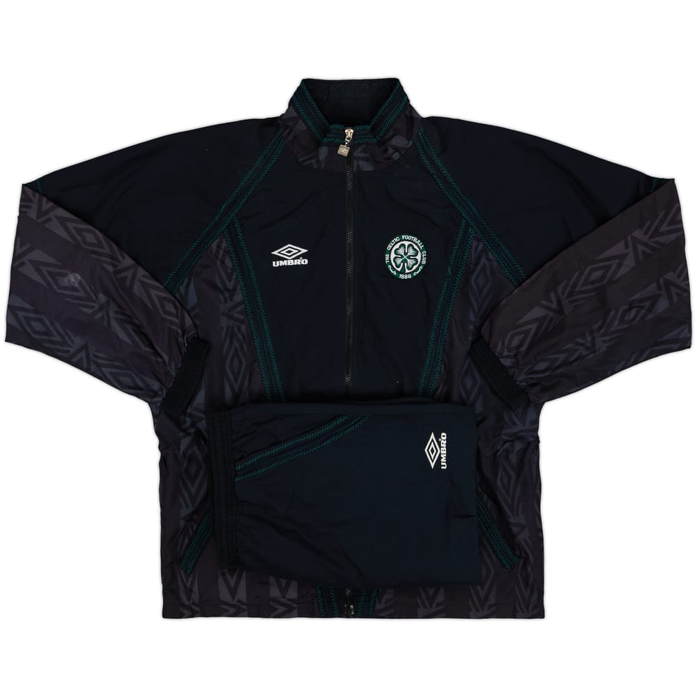 1991-93 Celtic Umbro Tracksuit - 9/10 - (XL)