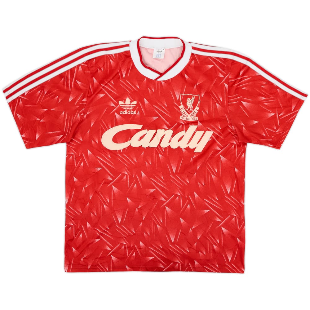 1989-91 Liverpool Camiseta Local - 5/10 - (M/L)