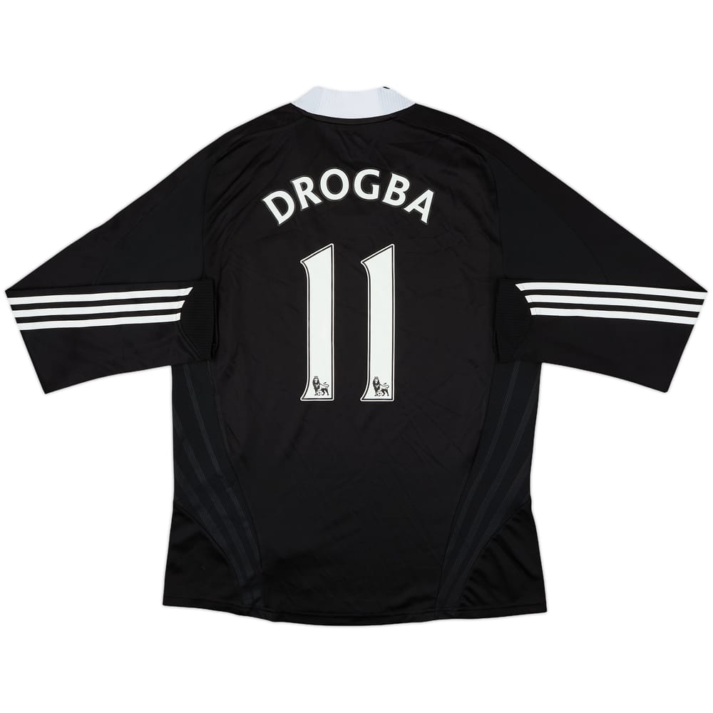 2008-09 Chelsea Player Issue Away L/S Shirt Drogba #11 - 6/10 - (L)