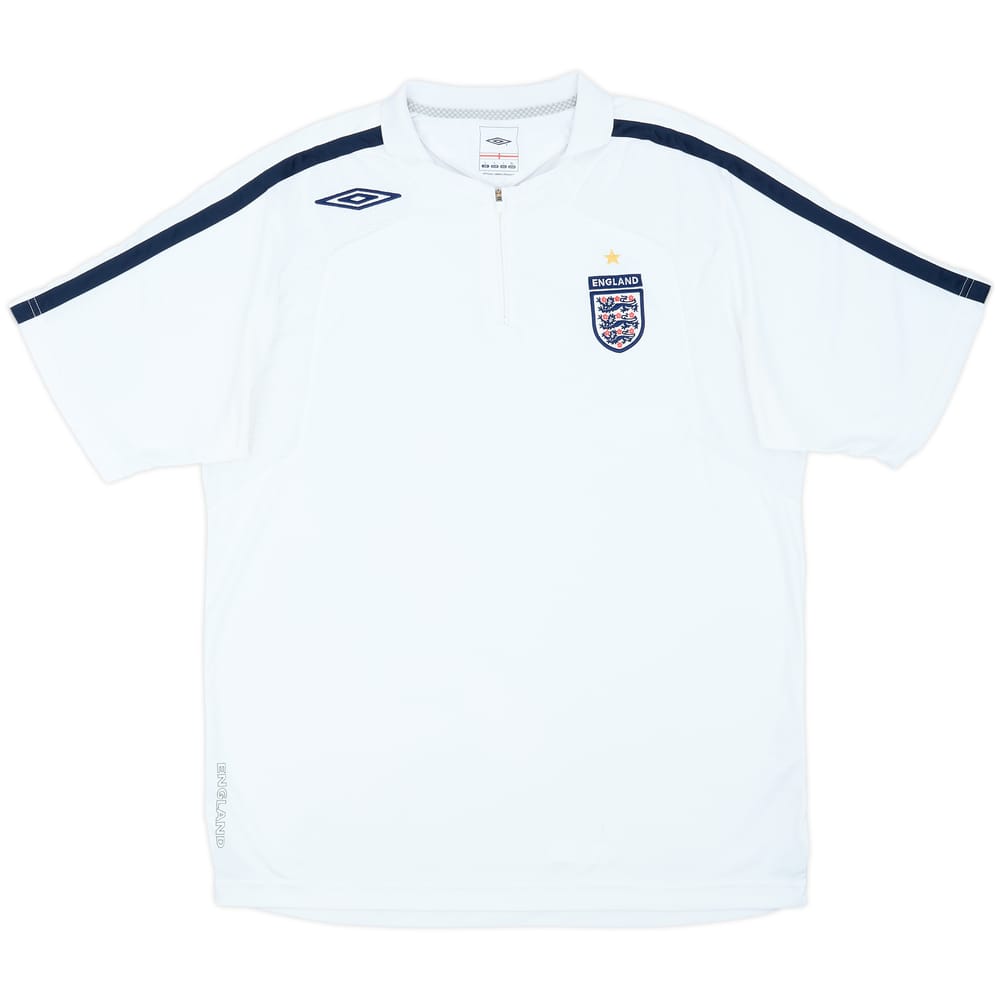 2006-07 England Umbro 1/4 Zip Polo Shirt - 6/10 - (L)