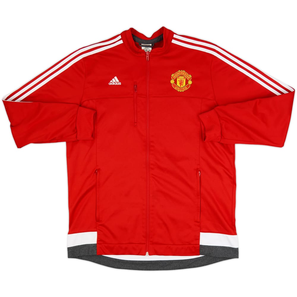 2015-16 Manchester United adidas Track Jacket - 8/10 - (XL)