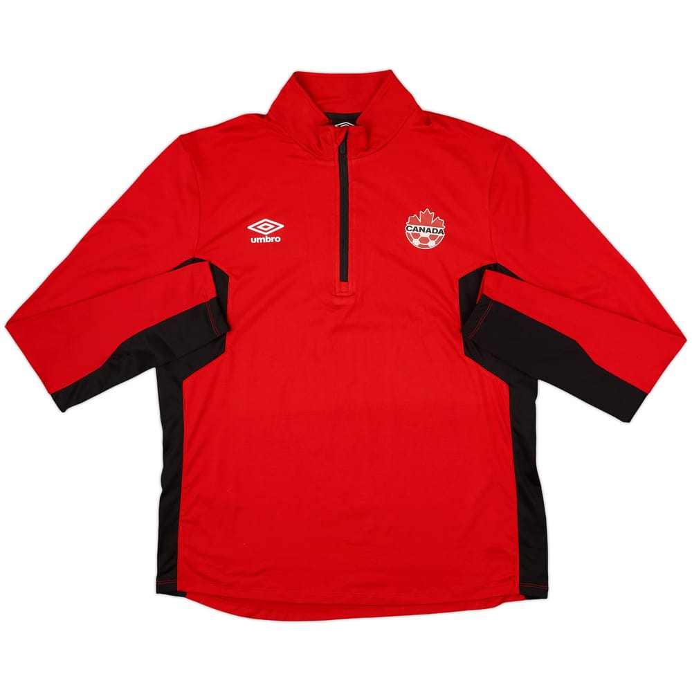 2015-16 Canada Umbro 1/4 Zip Top de entrenamiento - 8/10 - (XL)