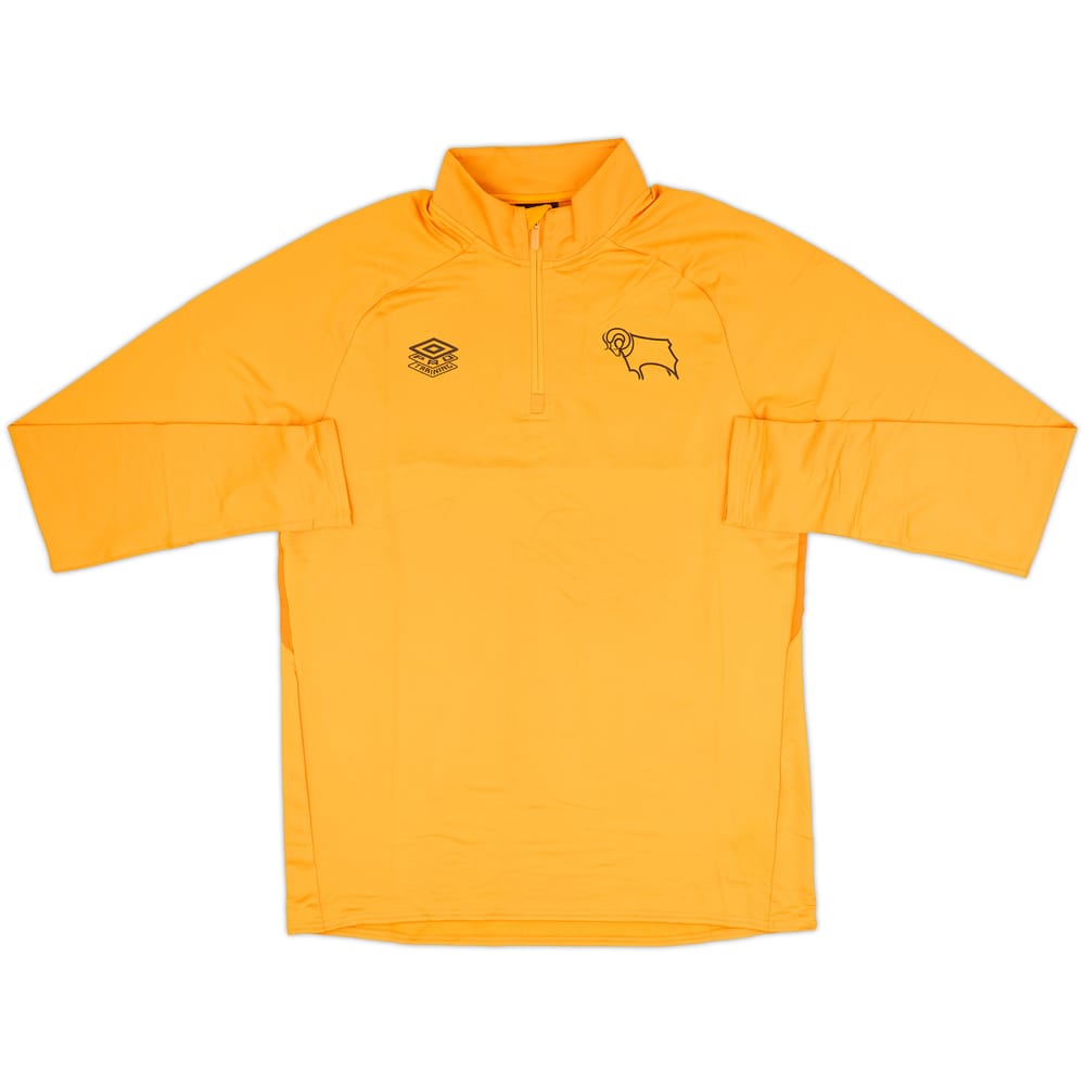 Top de entrenamiento con cierre 1/4 Umbro del Derby County 2018-19 - 10/10 - (L)