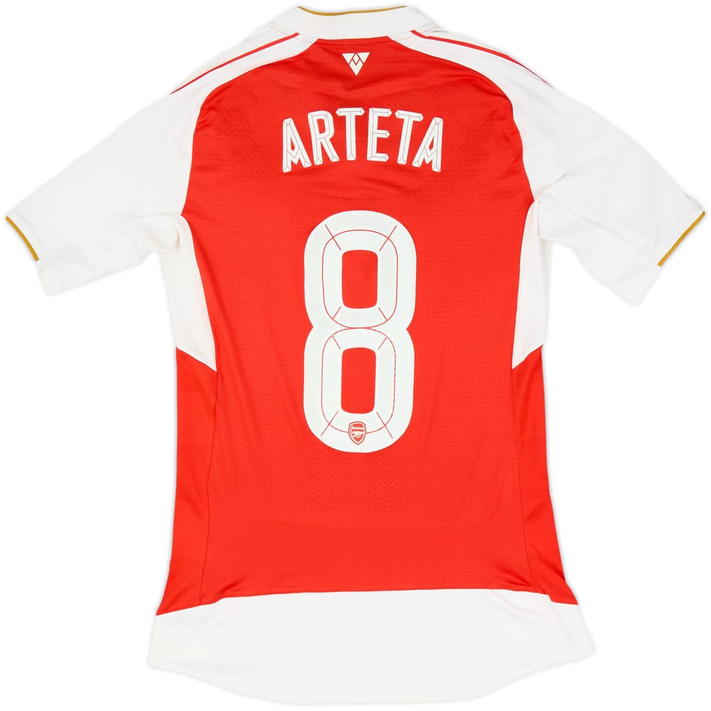 2015-16 Arsenal Player Issue (ACTV Fit) Home Shirt Arteta #8 - 7/10 - (M)