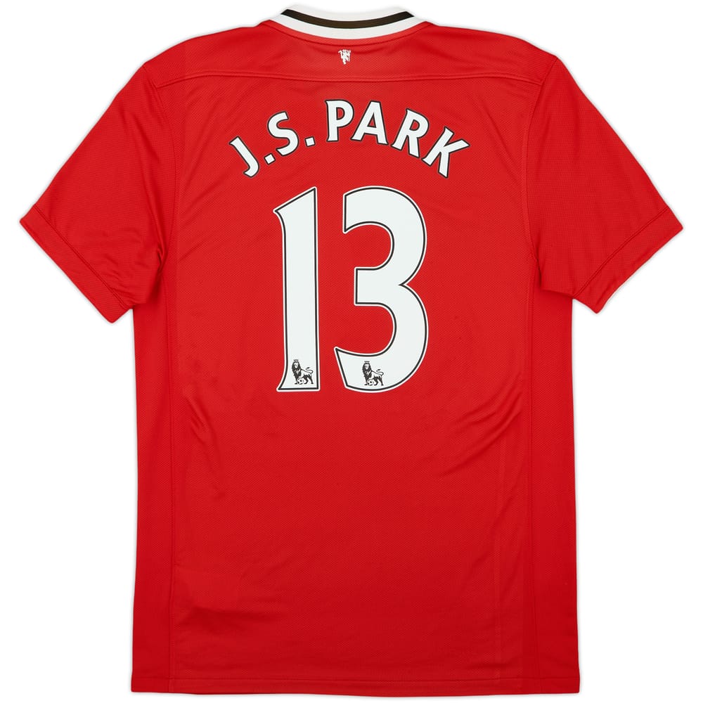 2011-12 Manchester United Home Shirt J.S.Park #13 - 6/10 - (M)