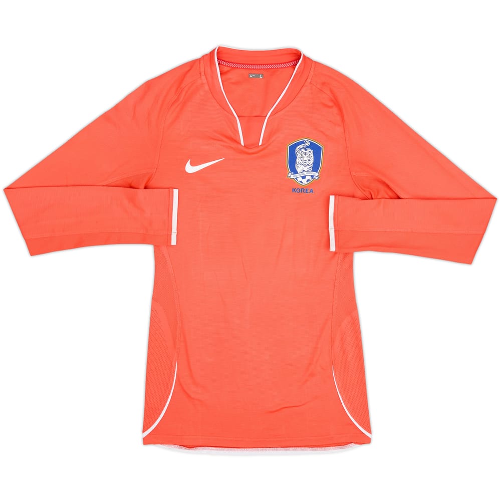 2008-10 South Korea Player Issue Home L/S Shirt - 8/10 - (L)