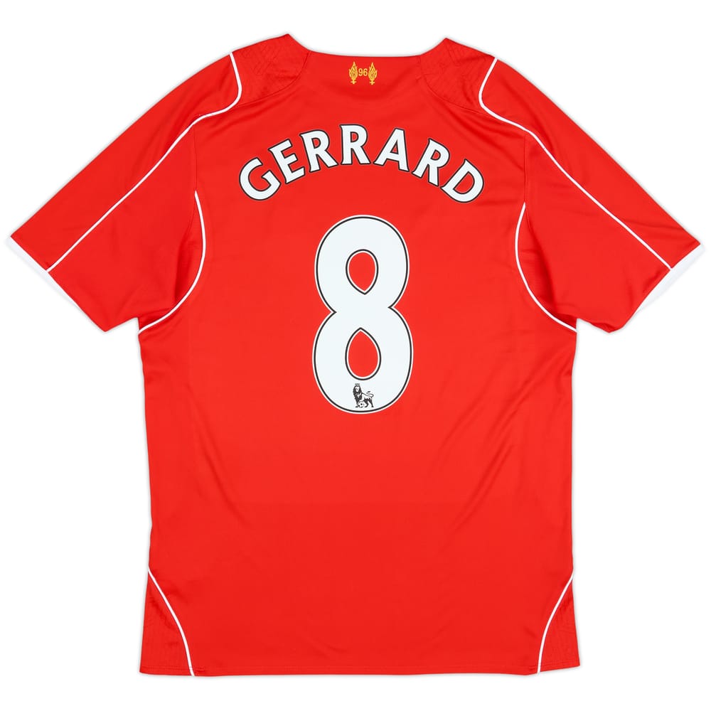 2014-15 Liverpool Home Shirt Gerrard #8 - 5/10 - (M)