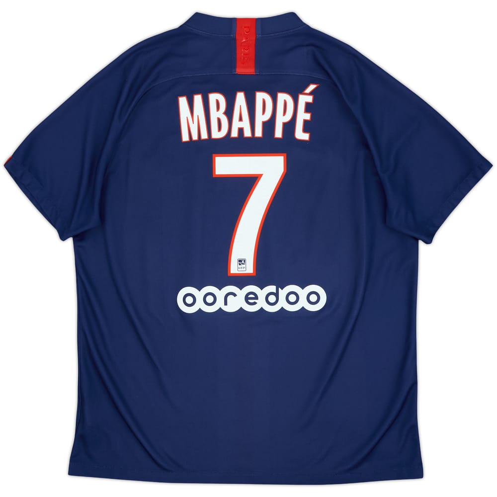 2019-20 Paris Saint-Germain Home Shirt Mbappe #7 - 7/10 - (XL)