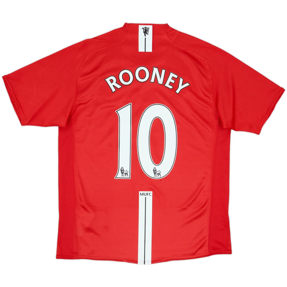 2007-09 Manchester United Home Shirt Rooney #10 - 5/10 - (M)