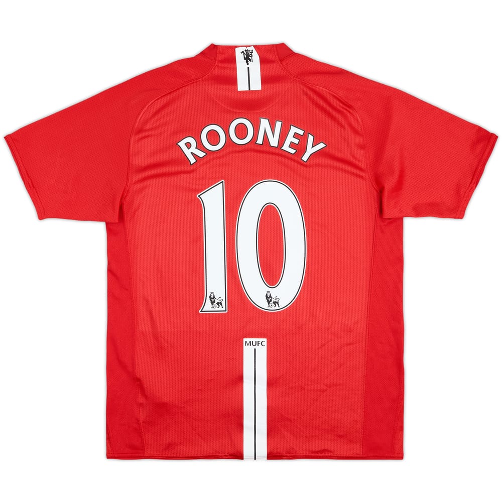 2007-09 Manchester United Home Shirt Rooney #10 - 5/10 - (M)