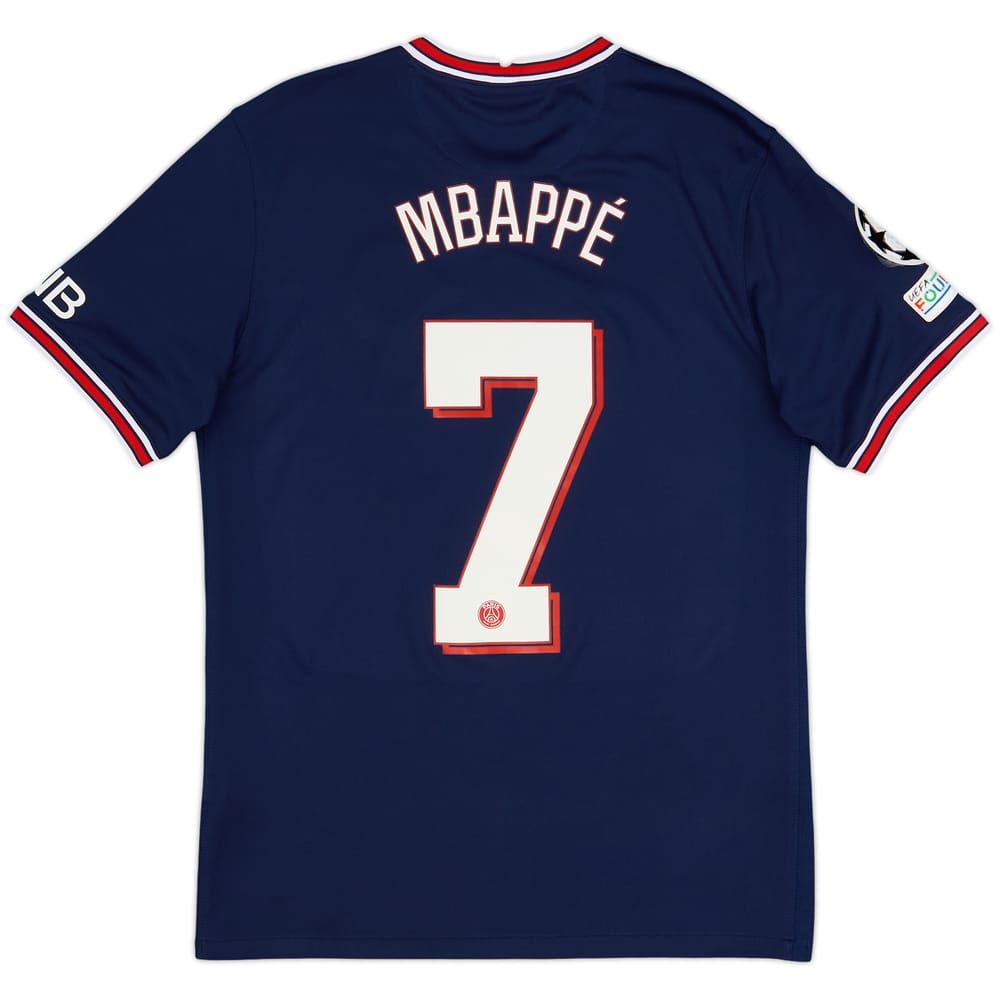 2021-22 Paris Saint-Germain Home Shirt Mbappe #7 - 6/10 - (M)