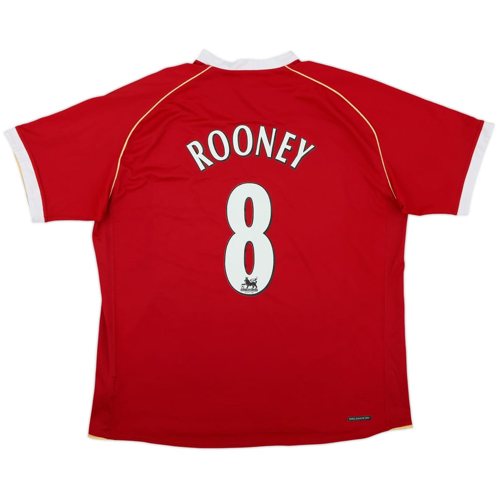 2006-07 Manchester United Home Shirt Rooney #8 - 5/10 - (XL)