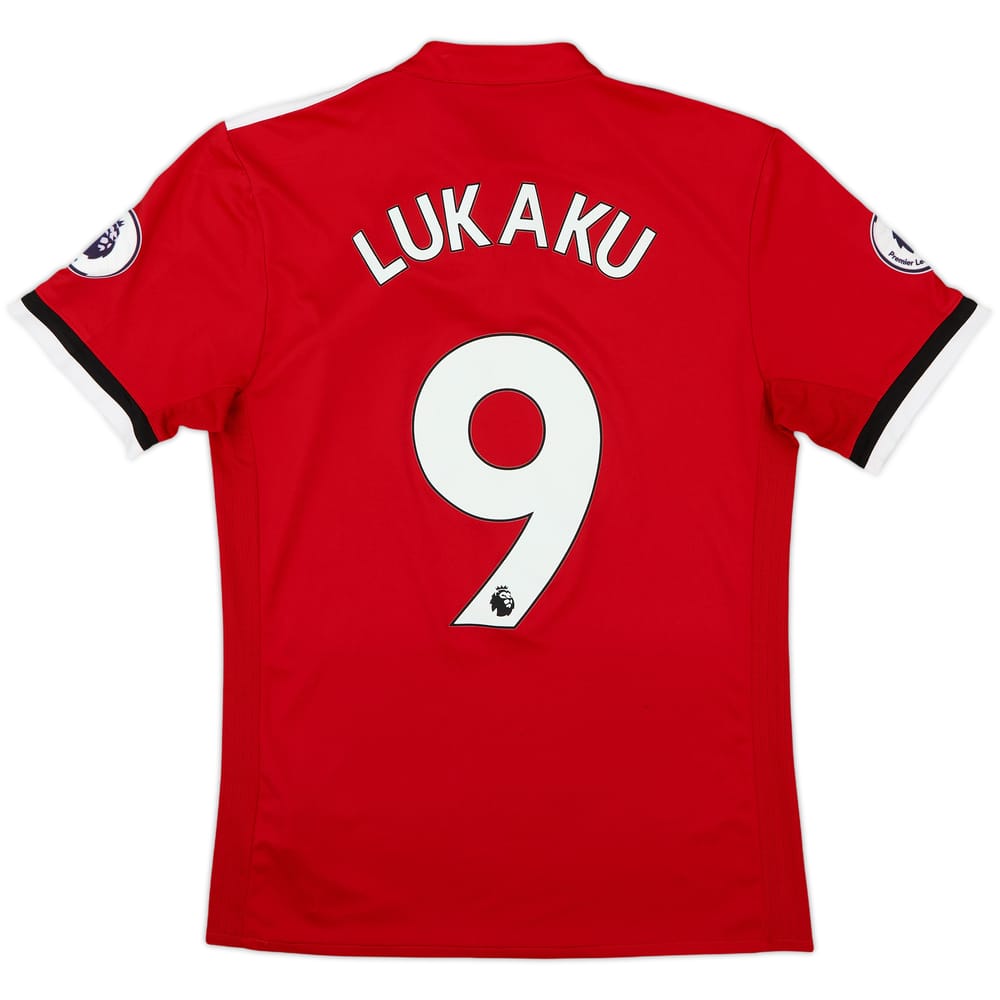 2017-18 Manchester United Home Shirt Lukaku #9 - 9/10 - (S)
