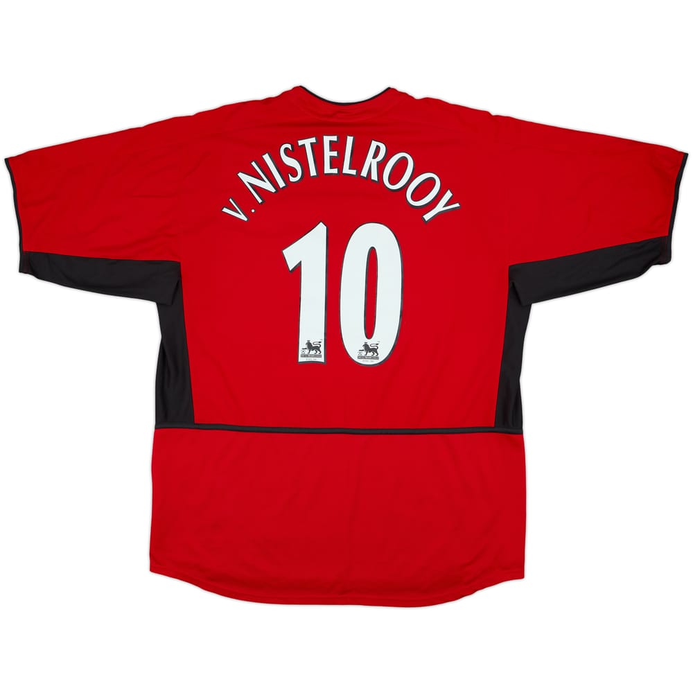 2002-04 Manchester United Home Shirt V.Nistelrooy #10 - 8/10 - (XL)