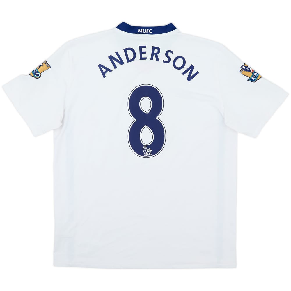 2008-10 Manchester United Away Shirt Anderson #8 - 8/10 - (L)