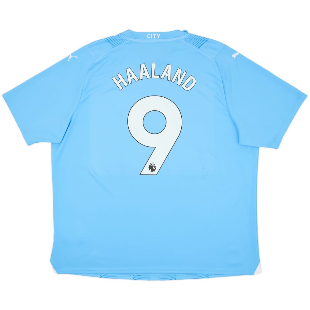 2023-24 Manchester City Home Shirt Haaland #9 - 8/10 - (XXL)
