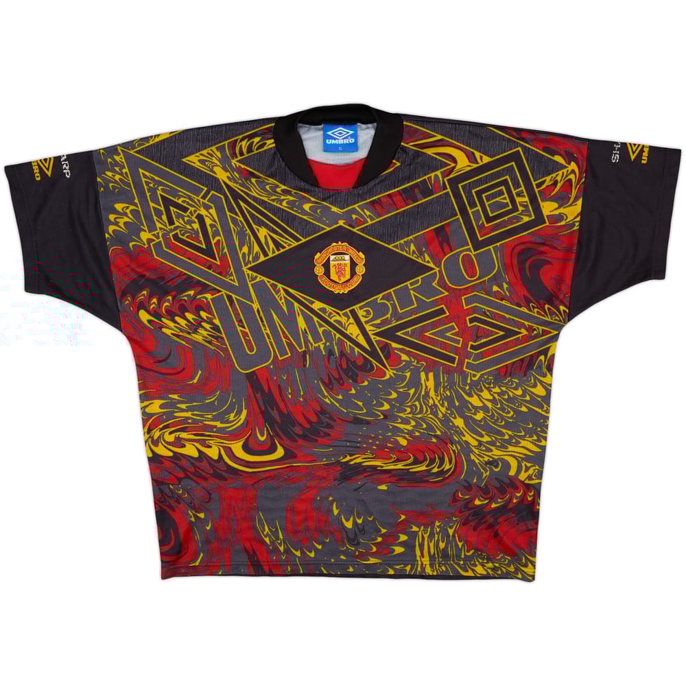 1994-96 Manchester United Umbro Training Shirt - 7/10 - (XL)