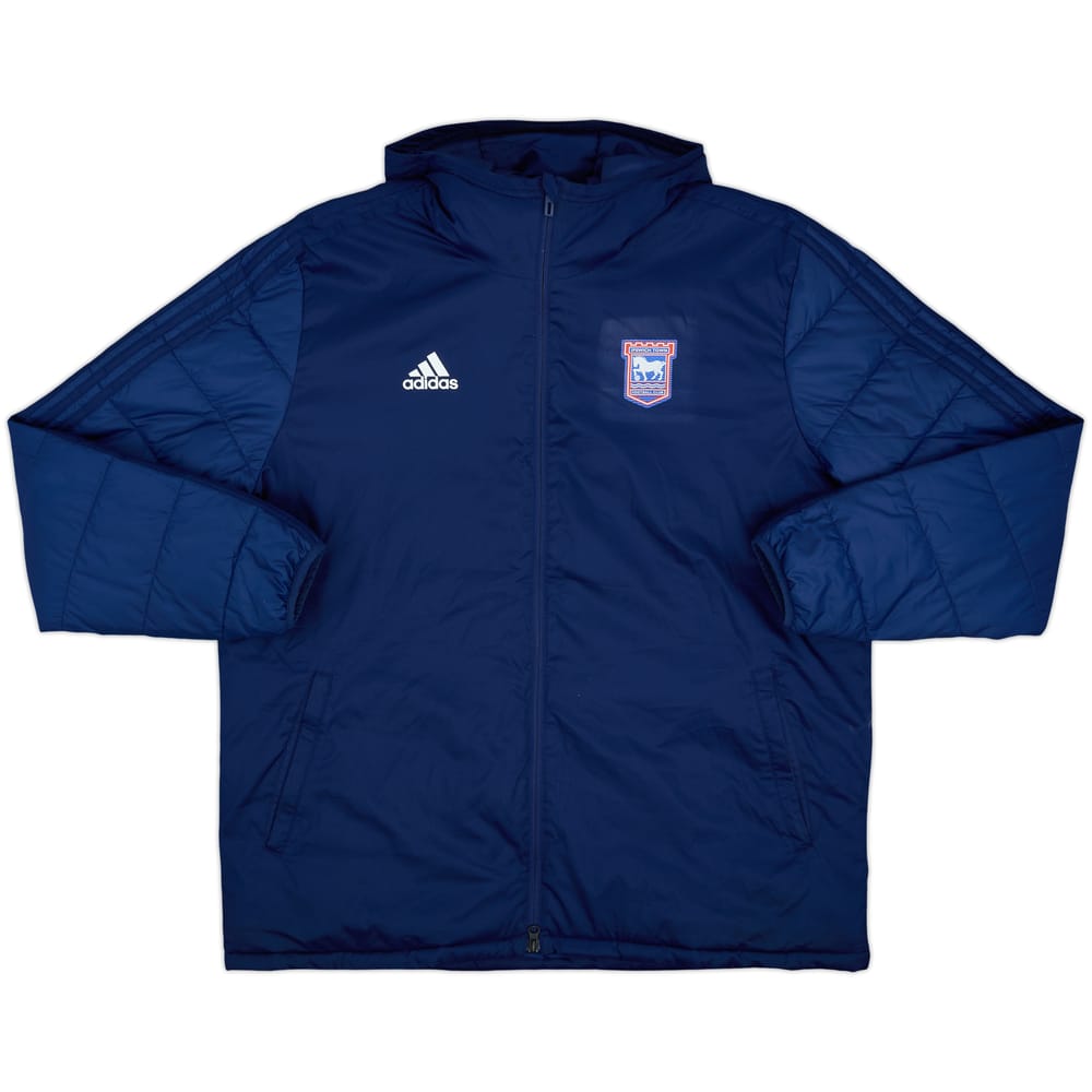2017-18 Ipswich adidas Padded Bench Coat - 9/10 - (XL)